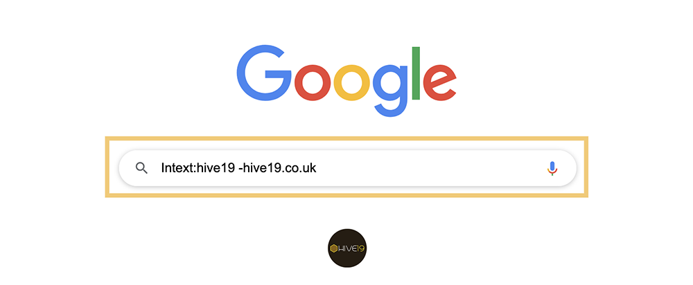 Intext Search Excluding Domain