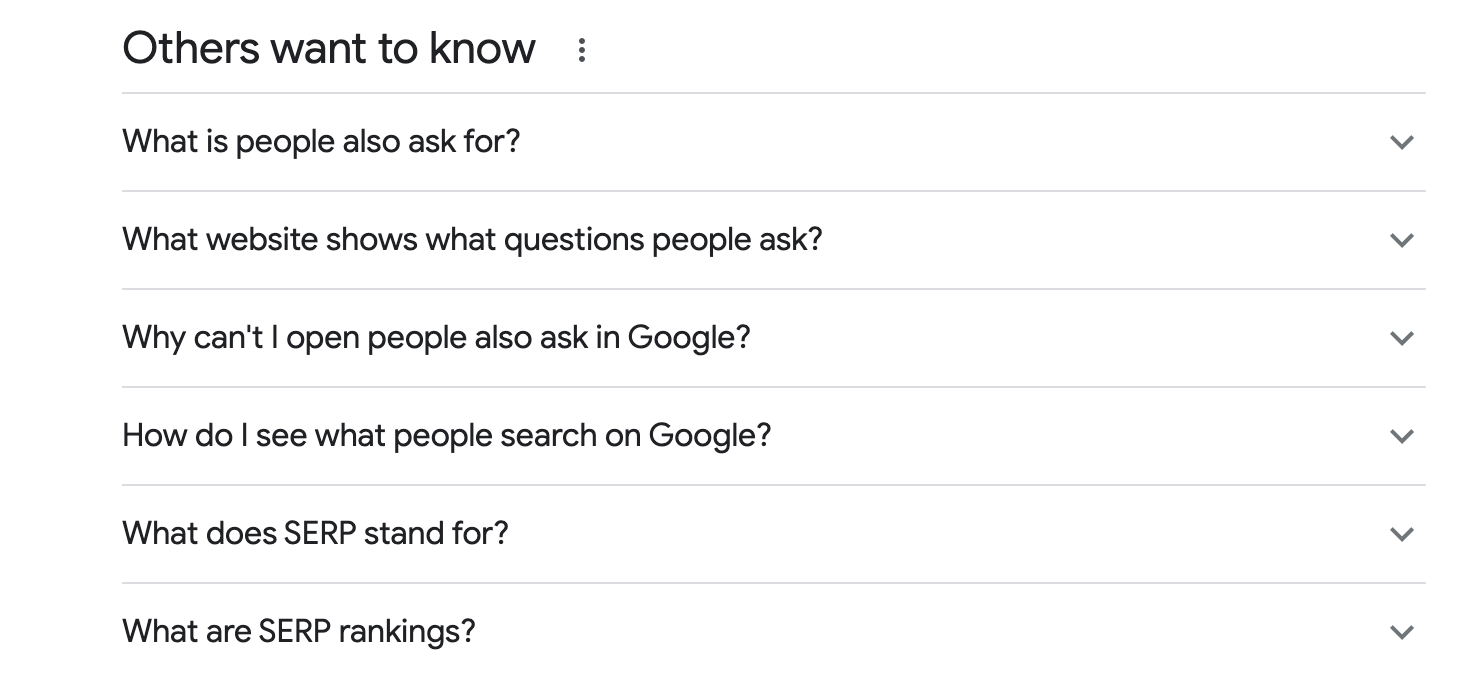 People Also Ask