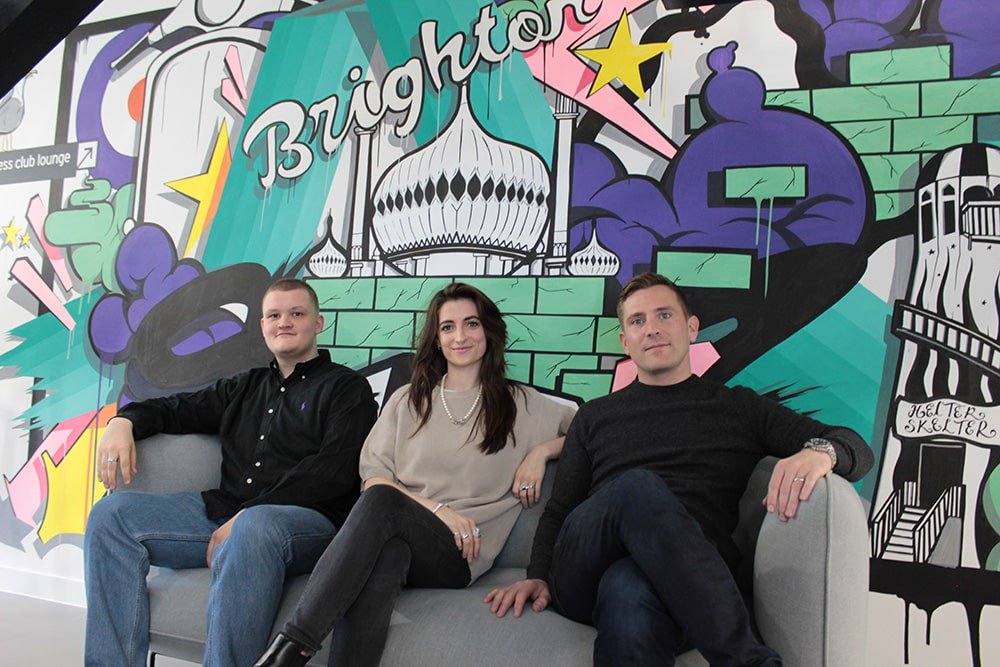 Brighton Office Photo - Matt, Maxine and Aaron