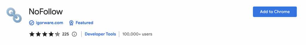 NoFollow Chrome Extension