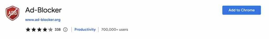 Ad Blocker Chrome Extension