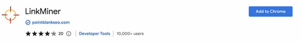 LinkMiner Chrome Extension