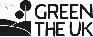 Green the UK Black and White Logo